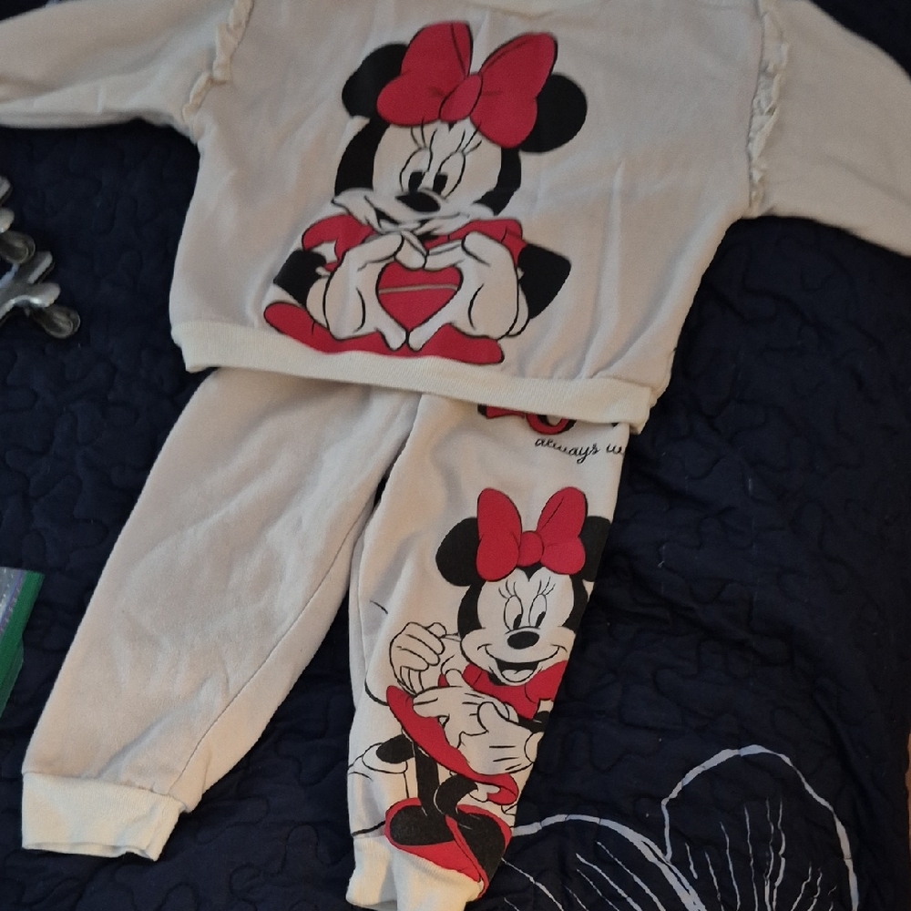Disney Minnie Mouse Cream and Red Outfit